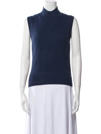 Pre-owned Alex Mill Mock Neck Sweater In Blue