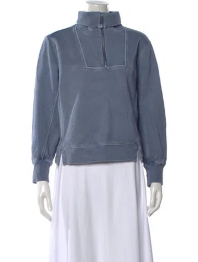Pre-owned Alex Mill Mock Neck Sweater In Blue