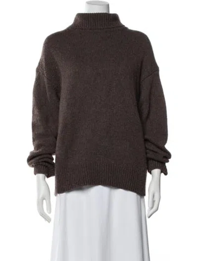 Pre-owned Alex Mill Mock Neck Sweater In Brown