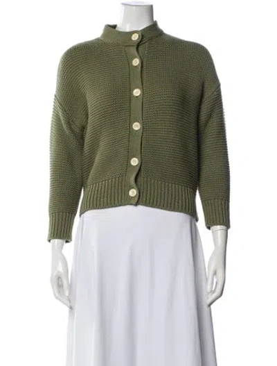 Pre-owned Alex Mill Mock Neck Sweater In Green