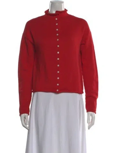 Pre-owned Alex Mill Mock Neck Sweater In Red