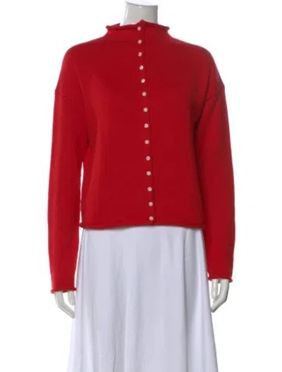 Pre-owned Alex Mill Mock Neck Sweater In Red