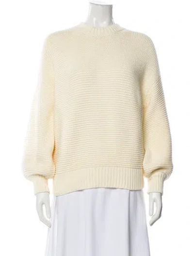 Pre-owned Alex Mill Mock Neck Sweater In White