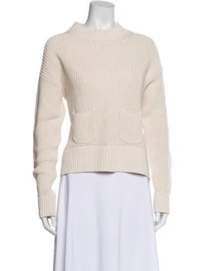 Pre-owned Alex Mill Mock Neck Sweater In White