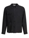 Alex Mill Garment Dyed Work Jacket In Recycled Denim In Black