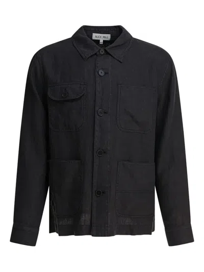 ALEX MILL MULTI-POCKET LINEN SHIRT JACKET