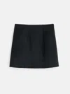 Alex Mill Naomi Mini Skirt In Doubleface Wool In Black