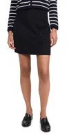 Alex Mill Naomi Mini Skirt In Doubleface Wool In Black