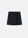 Alex Mill Naomi Mini Skirt In Doubleface Wool In Black