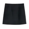 Alex Mill Naomi Mini Skirt In Doubleface Wool In Black