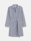 Alex Mill Naomi Stripe Long Sleeve Cotton Shirtdress In Blue
