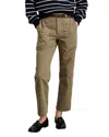 Alex Mill Neil Herringbone Straight Pants In Vintage Olive