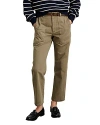 Alex Mill Neil Herringbone Straight Pants In Vintage Olive