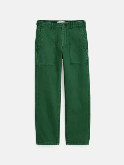 Alex Mill Neil Pant In Herringbone In Emerald