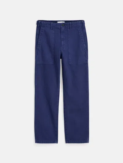 Alex Mill Neil Pant In Herringbone In Midnight Blue