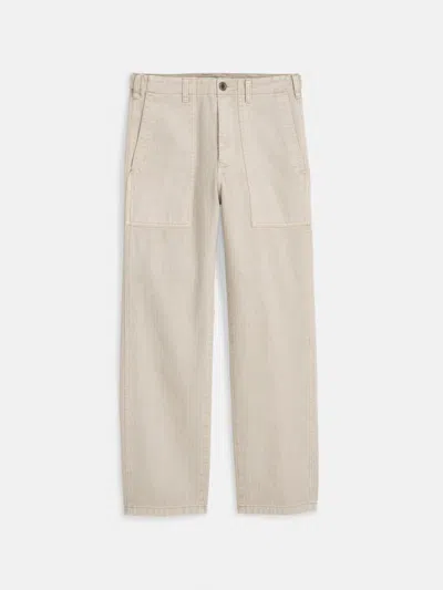 Alex Mill Neil Pant In Herringbone In Putty