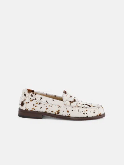 Alex Mill New York Loafer Sister In Calf Hair In Speck