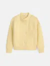 Alex Mill Nico Crewneck Cotton Cardigan In Butter