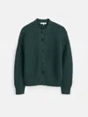 Alex Mill Nico Chunky Cardigan In Dark Spruce