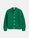 Alex Mill Chunky Cotton Cardigan In Verdant Green
