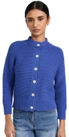 ALEX MILL NICO CHUNKY CARDIGAN COSMIC BLUE