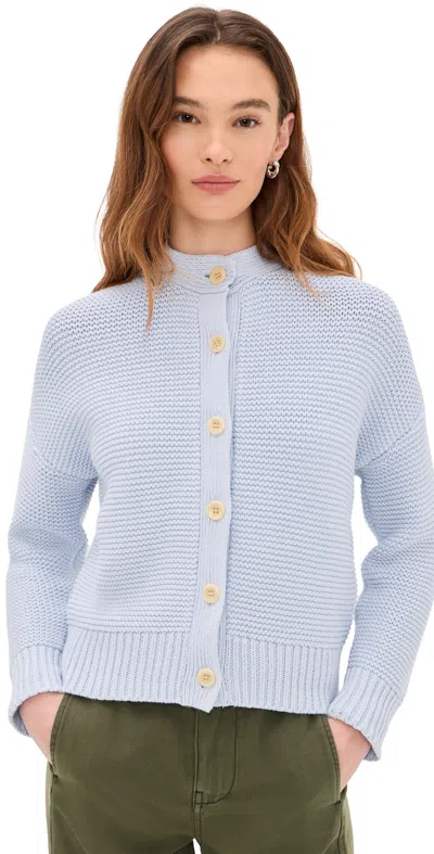 Alex Mill Nico Chunky Cotton Cardigan Calm Blue
