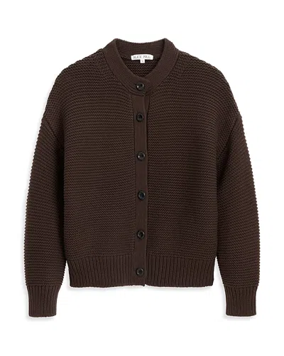 ALEX MILL NICO CREWNECK COTTON CARDIGAN