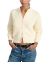 Alex Mill Cable Knit Nico Chunky Cardigan In Ivory