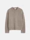 Alex Mill Nottinghill Sweater In Wool Cotton In Walnut