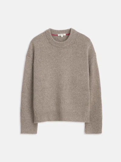 Alex Mill Nottinghill Sweater In Wool Cotton In Walnut
