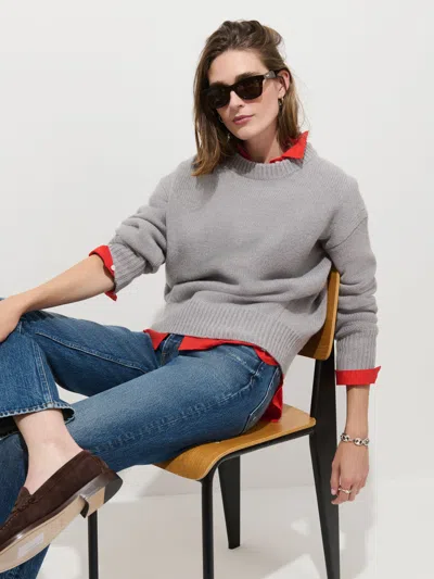 Alex Mill Nottinghill Sweater In Wool In Heather Grey