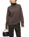 Alex Mill Nottinghill Merino Wool Blend Turtleneck Sweater In Brown