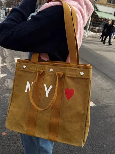 Alex Mill Ny <3 Painted Perfect Weekday Tote In Brown