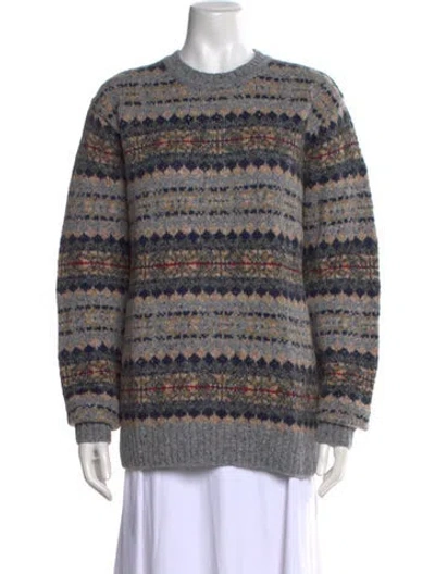 Pre-owned Alex Mill Nylon Patterned Sweater W/ Tags In Gray