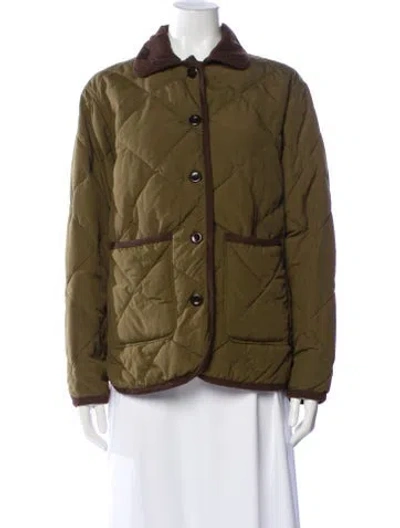 Pre-owned Alex Mill Nylon Utility Jacket In Green