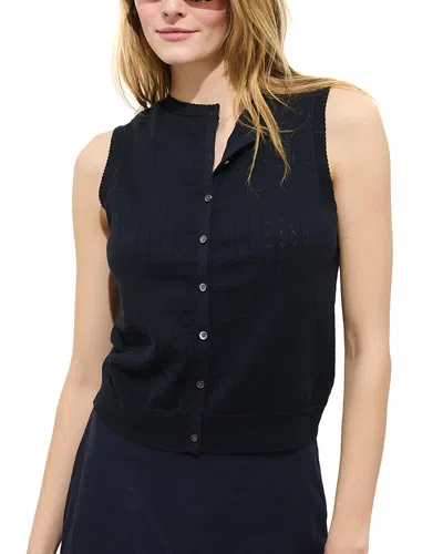 Alex Mill Odette Pointelle Sweater Tank In Blue