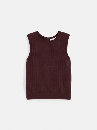 Alex Mill Odette Sweater Tank In Cotton Cashmere In Plum