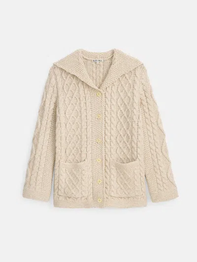 Alex Mill Ojai Cardigan In Cotton In Light Bone