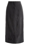 Alex Mill Oliva A-line Midi Skirt In Rich Black