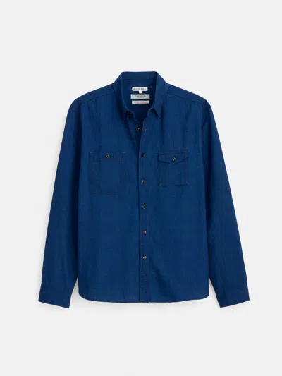 Alex Mill Omnigod X  Utility Shirt In Chambray