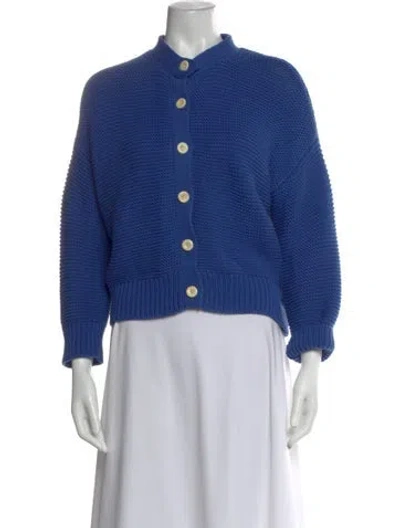 Pre-owned Alex Mill Open Front Sweater In Blue