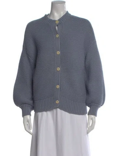 Pre-owned Alex Mill Open Front Sweater In Blue