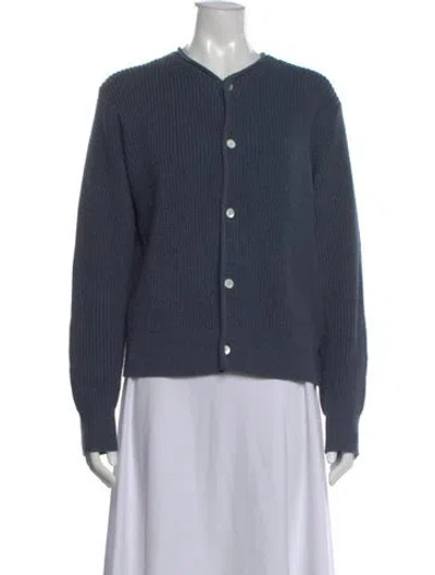 Pre-owned Alex Mill Open Front Sweater In Blue