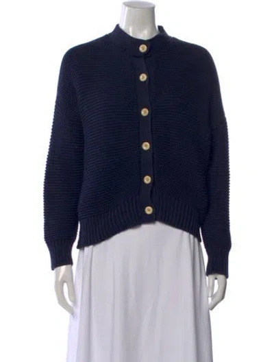 Pre-owned Alex Mill Open Front Sweater In Blue
