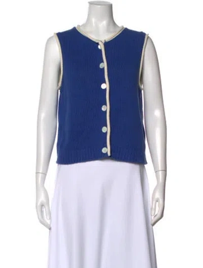 Pre-owned Alex Mill Open Front Sweater In Blue