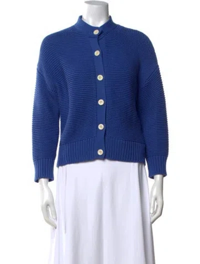 Pre-owned Alex Mill Open Front Sweater In Blue