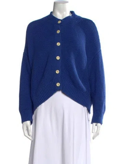 Pre-owned Alex Mill Open Front Sweater In Blue