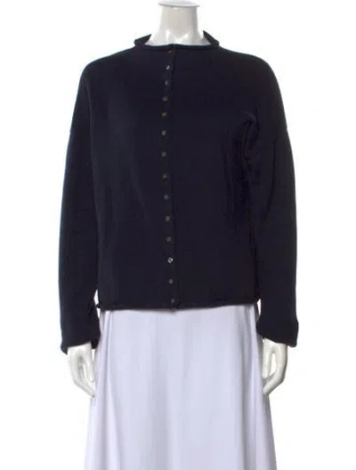 Pre-owned Alex Mill Open Front Sweater In Blue