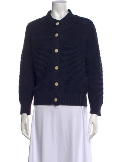 Pre-owned Alex Mill Open Front Sweater In Blue