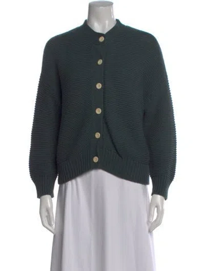 Pre-owned Alex Mill Open Front Sweater In Green